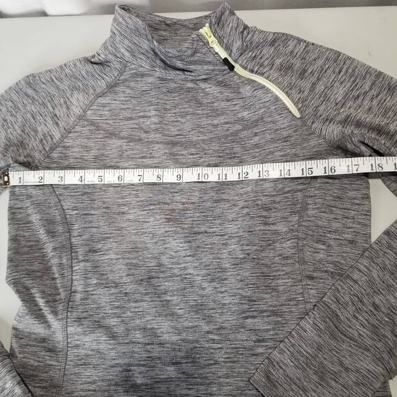 Eddie Bauer Top Womens Medium Long-Sleeve 1/4-Zip Gray Activewear - Picture 6 of 8